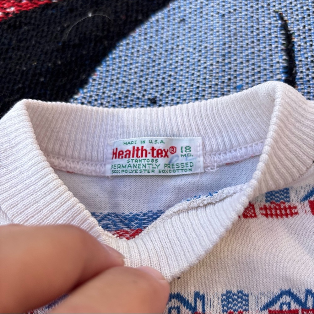 VINTAGE HEALTH TEX FARM BARN LONG SLEEVE TOP SIZE 18 MONTHS - Picture 3 of 3
